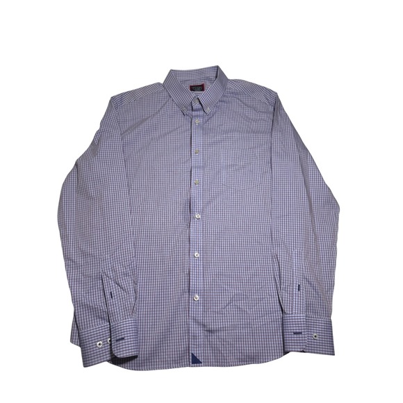 UNTUCKit Other - UNTUCKit Galloni WF Slim Fit Light Blue Red Check Dress‎ Shirt Mens XL